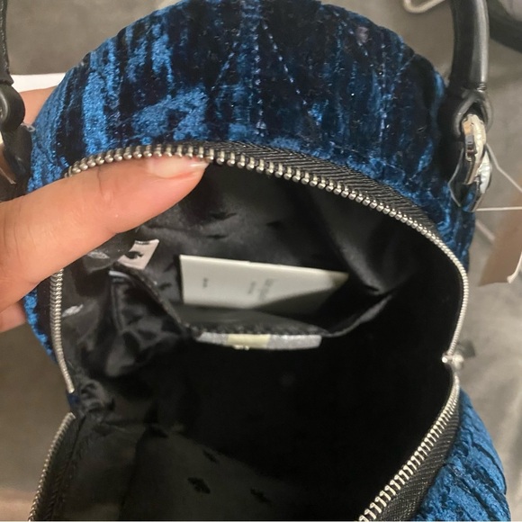 NWT KATE SPADE BRIAR LANE QUILTED CRUSHED VELVET MINI CONVERTIBLE BACKPACK - Picture 9 of 14